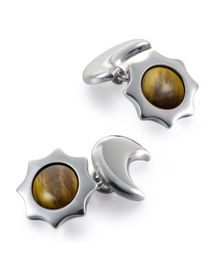 Day And Night Cufflinks Tigers Eye