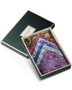 Cotton Handkerchief Set Paisley