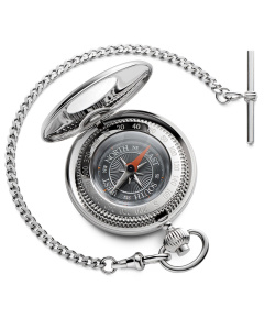 Pocket Compass Half Hunter Black