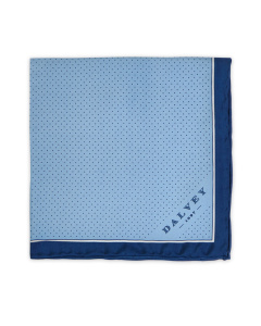 Pocket Square Pindot Blue