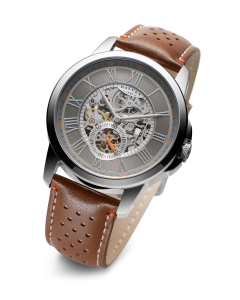 Skeletal Wristwatch - Aurora Grey & Orange