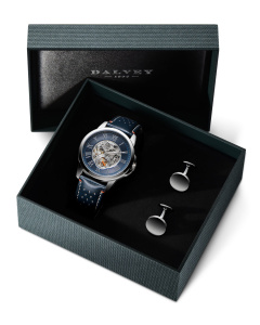 Skeletal Wristwatch Gift Set - Sapphirus Navy