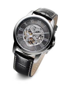 SKELETAL SABLE WRIST WATCH-Black