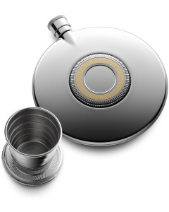 Voyager Expedition Flask with Cup Gold Detail