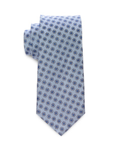 Tie Floral Madder Light Blue