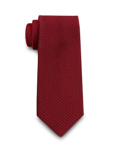 Tie Pin Dot Burgundy